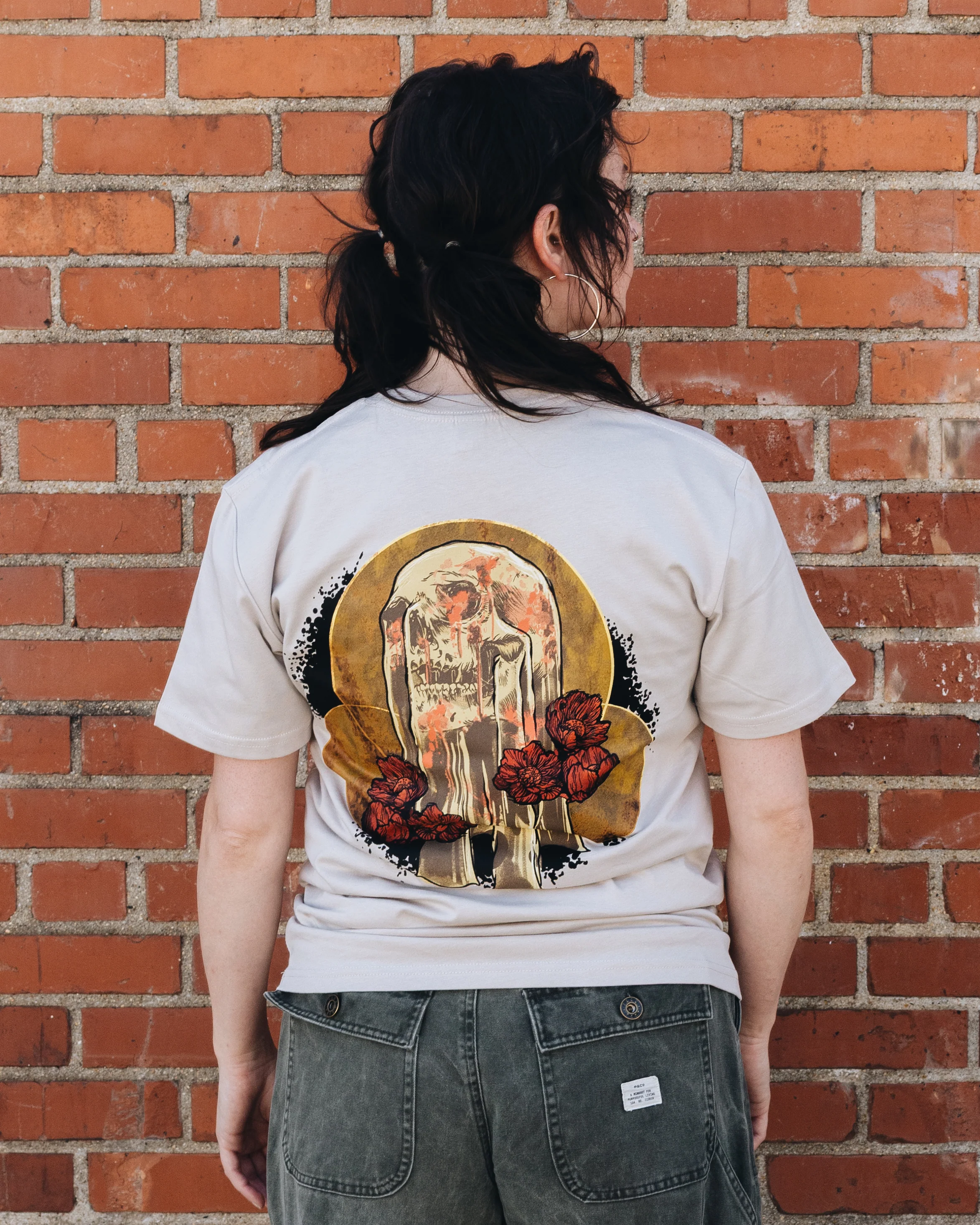 AVL Ritual Mural Tee- Bone- S & M ONLY