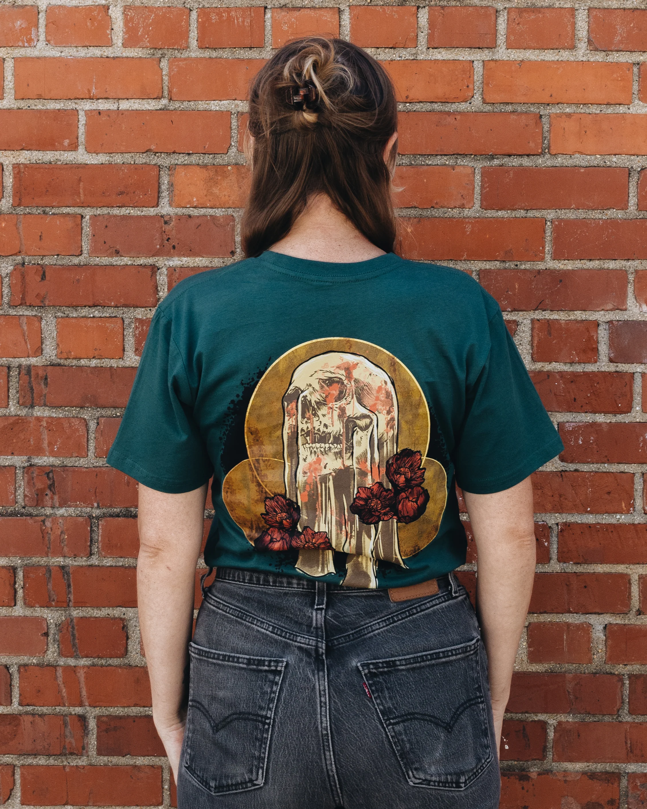 AVL Ritual Mural Tee - Jade- S & M ONLY